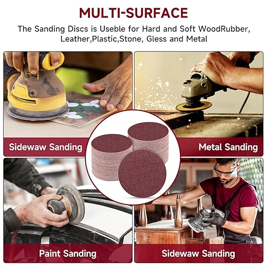 5 Inch 100 PCS Sanding Disc 1000 Grit,Hook and Loop Sanding Discs for Random Orbital Sander