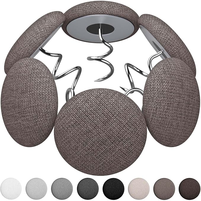 12 Colors Fabric Covered Button Twist Pins Dust Ruffle Pins- for Sofa，Upholstery，Armchair Caddies, Armrest Covers,Bed Skirts, Slipcovers, Headliners (Brown, 12)