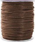 Mandala Crafts 1.5mm 109 Yards Dark Brown Cotton Waxed Cord for Jewelry Making Bracelet Cord Waxed String - Beading String Thread Jewelry Cords for Necklaces String