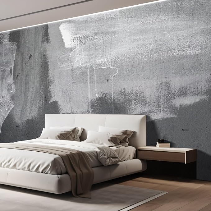 wall26 Grunge Concrete Wall Removable Wall Mural | Self-Adhesive Large Wallpaper - 120x120 inches