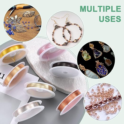 1 mm/18 Gauge Copper Wire for Jewelry Making, 5.2FT Copper Beading Craft Wire for Jewelry/Weaving/DIY Crafting/Planting, Color-Retaining [1.6M, Bright Silver]