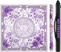 Mahjong Mat for Table 33x33 Inch, No-Crease, Anti-Slip, Noise-Reducing American Mahjong Mat, Mahjong Table Mat with Carry Bag,Neoprene Mahjong Mat for Poker, Card, Board(Purple)