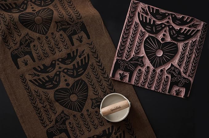 Speedball 11-3/4 in. x 11-3/4 in. Speedy-Carve Linocut Block - Premium Pink Rubber Linoleum Carving Blocks for Printmaking, Printing, and Stamp Making