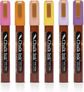Chalk Ink Chisel Tip Wet Wipe Chalk Markers (Maui Sunset, 6mm, 6 Pack)