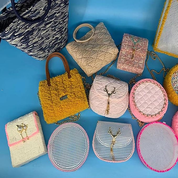 6pcs 7 Count Plastic Canvas, 10.5" x 13.5" Plastic Canvas Sheets, Sheet Eye Mesh for Embroidery, Knit Crochet Projects, DIY Handicraft, Make Dividers.