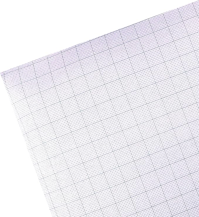 2 Sheets of 14 Count Pre-Gridded Aida Cloth – 21 x 21 Inch White with Green Guidelines Pre-Cut Fabric Squares – Cross Stitch Fabric – 100% Cotton – Ideal for Needlework – The Knotty Unicorn