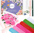 FACIACC 600PCS Pipe Cleaners Craft, 6 Assorted Colors Chenille Stems for DIY Bouquet Christmas Gift Party Decor (Red)