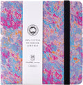 Lightwish Square Watercolor Journal,100% Cotton,300gsm/140lb,Acid-Free,24 Sheets Cold Press Watecolor Sketchbook for Artists Adults Students,6.29 * 6.29 Inches(Purple Sunset)