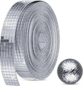 SATINIOR 8000 Pcs Disco Ball Mirror Tiles Self Adhesive for Crafts 5 x 5 mm Small Disco Tape Ball Stickers Square Mosaic Tiles Mirror Pieces for DIY Craft Party Decor