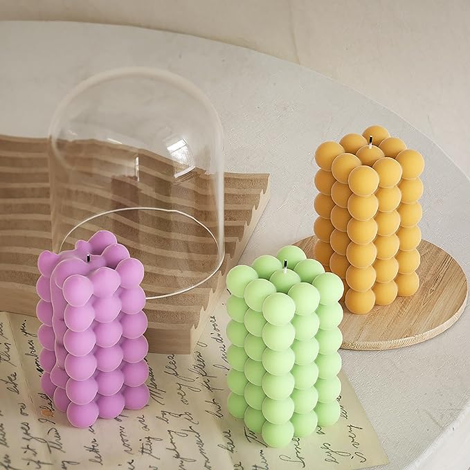 Ball Pillar Cylinder Heart Cylinder Resin Casting Mold Resin Making Molds Silicone Mold for Candle Home Decorate 3D Animal Mold Candle Making Mold