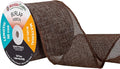 Mandala Crafts Brown Burlap Ribbon 3 Inches Wide Jute Ribbons for Crafts - 20 Yds Roll Rustic Burlap Wrap Trim Ribbons for Wreaths Bows Wedding Party Decoration