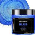 Blue Mica Powder Pigment (100g) -Cosmetic Grade Metallic Mica Powder for Epoxy Resin, Lip Gloss, Soap,Candle Making, Bath Bombs,Tumblers, Jewelry, Dyes, and DIY Crafting Projects(Blue, 3.5oz)
