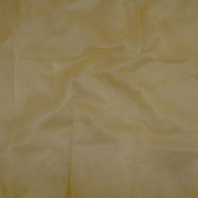 Organza Fabric 10 Yard Bridal Solid Sheer Bolt for Home Décor, Table Décor, Bridal, Fashion, Crafts, Decorations Silky Shiny Organza 44" - (10 Yard, Champagne)