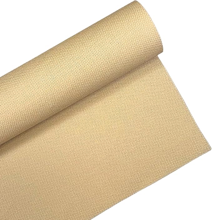 2 Sheets of Wheat 14 Count Aida Cloth – 21 x 21 Inch Pre-Cut Fabric Squares – Cross Stitch Fabric – 100% Cotton – Ideal for Needlework & Embroidery – The Knotty Unicorn