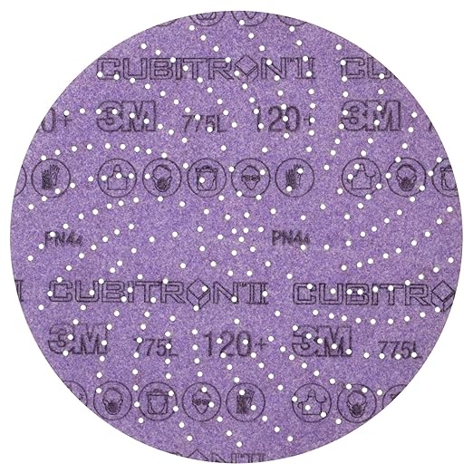 3M Xtract Cubitron II Hookit Clean Sanding Film Disc 775L, 150+, 6 in, Pack of 50 Hook and Loop Sanding Discs for Paint Preparation and Removal, General Sanding, Refining, Blending, and Featheredge
