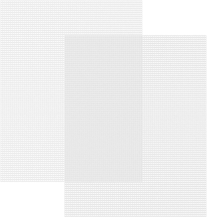 Caydo 2 Pieces 7 Count Plastic Mesh Canvas Sheets for Embroidery, Acrylic Yarn Crafting, Knit Crochet Projects and Make Aquarium Dividers (10.5 X 13.5 Inch)