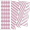 3090 Pcs 4 Sheets Rhinestone Stickers 3/4/5/6 mm Self Adhesive Craft Rhinestones Gems for Face Eyes Makeup Hair Body (Pink-3/4/5/6mm)