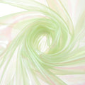 MECCANIXITY Iridescent Sheer Organza Fabric, 2 Yards x 59 Inches Solid Laser Holographic Shiny Fabric Organza Cloth for Wedding, Curtains, Costume, Photo Background, Light Green