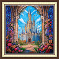 Findvoor Counted Cross Stitch Kits for Adults Full Range of Cross Stitching Embroidery Unprinted Pattern for Beginners, 11CT Needlepoint Kit Patterns Embroidery Kits-