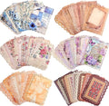 66 Sheets Lace Edged Scrapbook Paper Set, 6 Packs Vintage Decorative Paper Scrapbooking Supplies for Letter Writing Background Stationery Ephemera for Junk Journaling, DIY Art Collage 4.9x6.9 IN