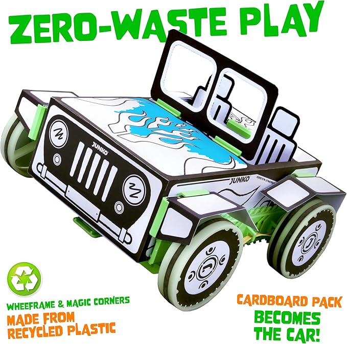 JUNKO Toy Car | Build, Color & Customize – Pull-Back Car | STEM Craft Project Ages 6–10