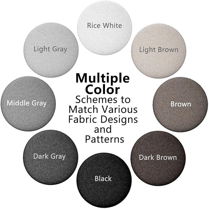 12 Colors Fabric Covered Button Twist Pins Dust Ruffle Pins- for Sofa，Upholstery，Armchair Caddies, Armrest Covers,Bed Skirts, Slipcovers, Headliners (Medium Gray, 24)