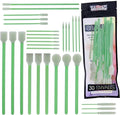 U.S. Art Supply 30 Alcohol Ink Blending Swabs - Foam Tip Brushes, Assorted Shapes and Sizes - Mixing, Blending, Re-Wet, Lift Ink, Dye, Paint, Drawing on Yupo Paper, Art and Craft Mediums, Epoxy Resin