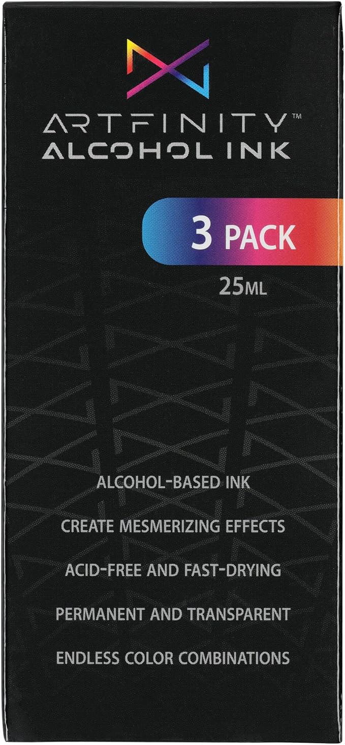 Alcohol Inks 3 Pack - Vibrant, Professional, Dye-Based Alcohol Inks for Artfinity Alcohol Markers, Artists, Drawing, & More! - Light Orange YR1-1