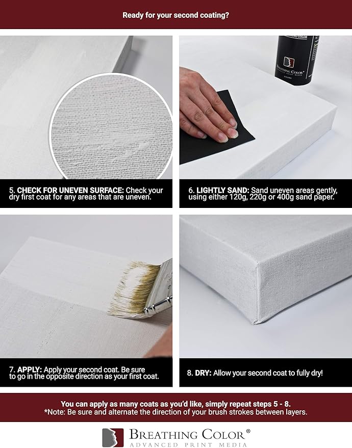 White Gesso Canvas Primer 8 oz Give Your Art The Ultimate Base Prime! Keep Paint from Absorbing! Whether Acrylics, Oils, Watercolors or Pastels, Make Every Painting Look its Absolute Best