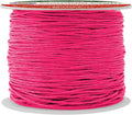 Mandala Crafts 1mm 109 Yards Hot Pink Cotton Waxed Cord for Jewelry Making Bracelet Cord Waxed String - Beading String Thread Jewelry Cords for Necklaces String