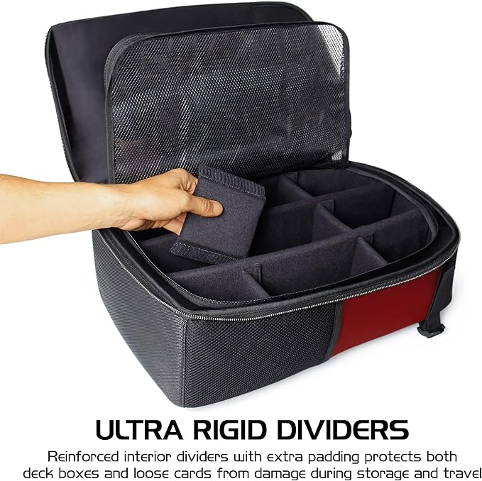 ENHANCE MTG Backpack TCG Card Storage - TCG Backpack for Deck Boxes, Sleeved Cards, Playmats, MTG Accessories