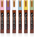Chalk Ink Chisel Tip Wet Wipe Chalk Markers (6mm, Spring-a-Ling-a-Ding-Dong, 6 Pack)