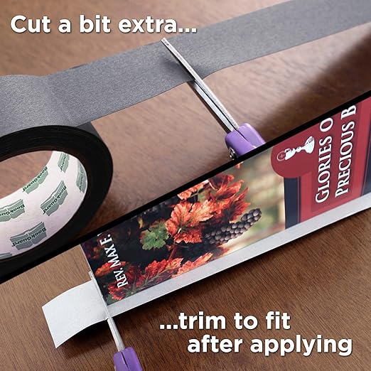 BookGuard 1-1/2 Inch Vinyl-Coated Cotton Cloth Bookbinding Repair Tape, 15 Yard Roll, Gray