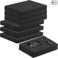 6 Pcs 16 x 12 x 1.5 Inches Polyurethane Foam - Packing Foam Inserts for Cases Black Craft Foam Sheets for Packing Padding 1.5 Inch Thick for Camera Toolbox Storage