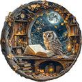 WOODBESTS Wooden Puzzles for Adults - Moonlit Owl Wooden Jigsaw Puzzle, Unique Animal Wood Puzzles Adult, Xmas Puzzle Gifts for Puzzles Lovers(270Pcs, L, 13.4"x13.4")
