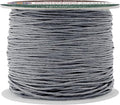 Mandala Crafts 0.5mm 109 Yards Traffic Gray Cotton Waxed Cord for Jewelry Making Bracelet Cord Waxed String - Beading String Thread Jewelry Cords for Necklaces String