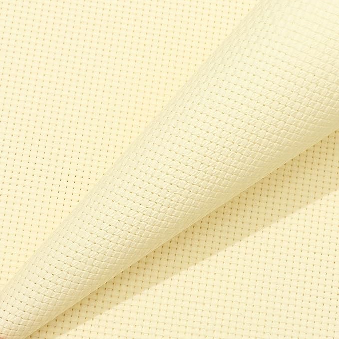 Aida Cloth 9 Count Cross Stitch Fabric,19×28inch (9CT,Off White)