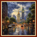Artvxeay Stamped Cross Stitch Kits Beginners Full Range of Embroidery Starter Kits for Adults Printed Cross Stitching DIY Needlepoint Kit 11CT- (New York Street 18x18 inch)