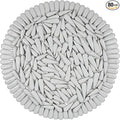 200g Petal Droplet Shaped Ceramic Mosaic Tiles for Crafts, Vibrant Colors, Ceramic Tiles for Mosaic Making Kits, DIY Arts and Crafts (White)