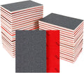 24 Pcs Sanding Sponge 240 Grit, Washable & Reusable Sanding Blocks for Wood, Metal, Drywall, Glazing, Wet Dry Sandpaper for Smooth Finishing