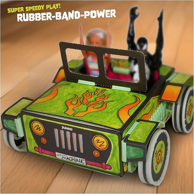 JUNKO Toy Car | Build, Color & Customize – Pull-Back Car | STEM Craft Project Ages 6–10