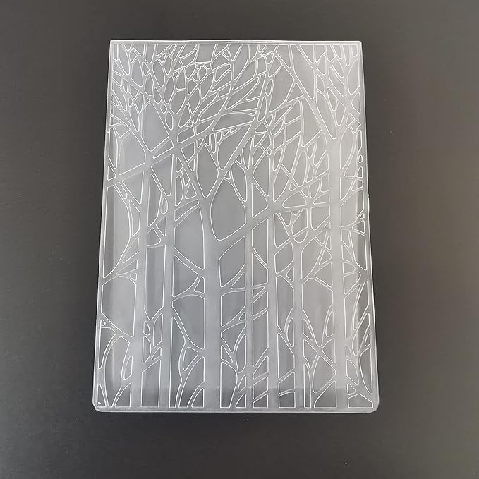 Merry Christmas Forest Tree Embossing Folder for Card Making Floral DIY Plastic Scrapbooking Photo Album Card Paper DIY Craft Decoration Template Mold