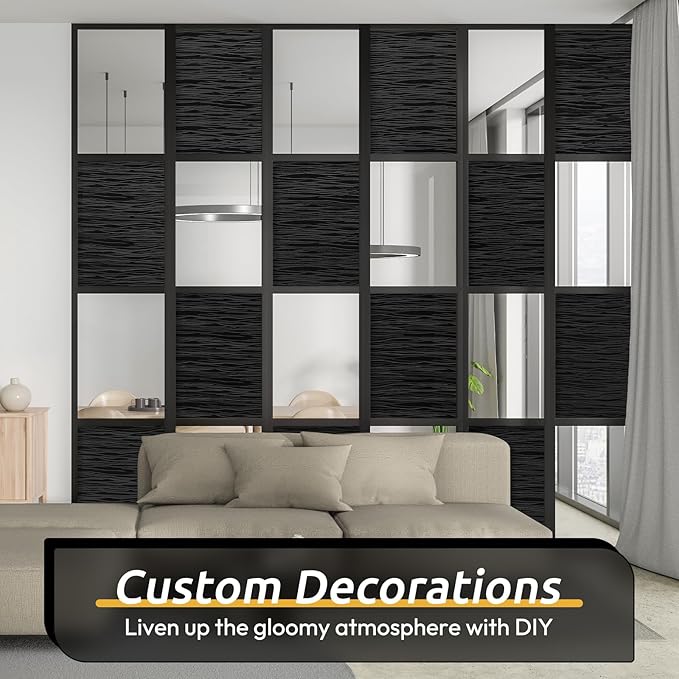 rabbitgoo Blackout Window Film, Sun Light Blocking Window Black Out Cover for UV Reduction, Removable Tint Room Darken Heat Control Frosted Glass Sticker for Home, Black, 23.6 x 157.4 Inches