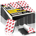 60 Pcs Strong Double Sided Adhesive Pads, Made of 3M, Heavy Duty Square Sticky Mounting Foam Tape for Car Décor Wall, 0.12" Thick Black Sticky Pads 1.57x 1.97