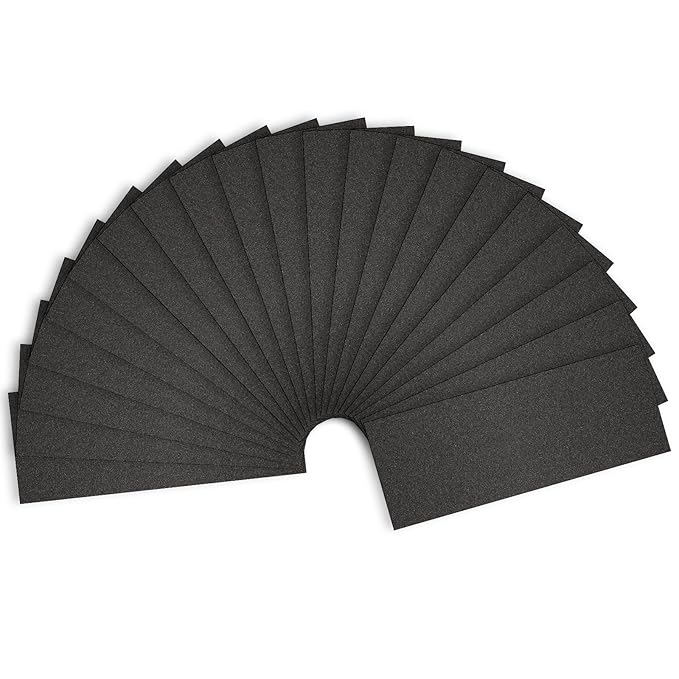 Sandpaper 150 Grit, Wet Dry Sanding Sheets 9 x 3.6 Inch for Wood Furniture Finishing, Metal Sanding and Automotive Polishing,21 -Sheet