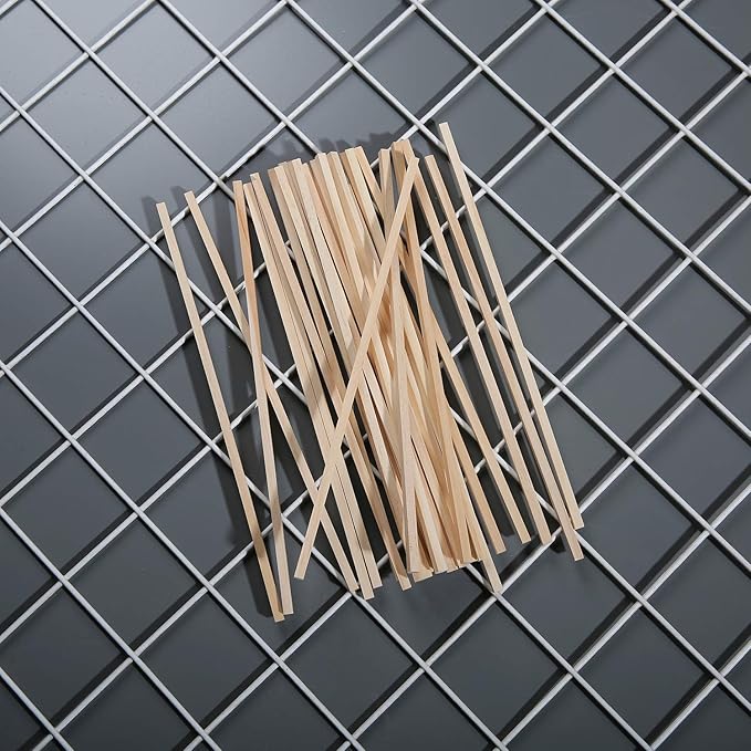 30 PCS 1/4 ×12 inch Wooden Square Dowel Rod, Small Hardwood Unfinished Wood Squrae Sticks for Crafts DIY Projects (30 Count)