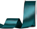 YAMA Double Face Satin Ribbon - 1 1/2 Inch 25 Yards for Gift Wrapping Ribbons Roll, Teal