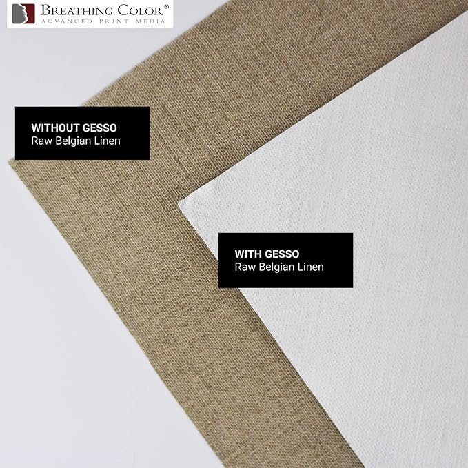 White Gesso Canvas Primer Bundle 8 oz. with Application Brush and Sandpaper. Keep Paint from Absorbing! Whether Acrylics, Oils, Watercolors or Pastels, Make Every Painting Look its Absolute Best