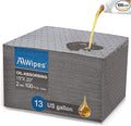 AAwipes Oil Absorbent Pads Universal for All Liquids Oil Spill Control Oil Absorbing Sheets for Garage Grey 100 Pack 15" X 20" OG1520-100