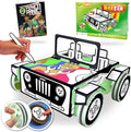 JUNKO Toy Car | Build, Color & Customize – Pull-Back Car | STEM Craft Project Ages 6–10